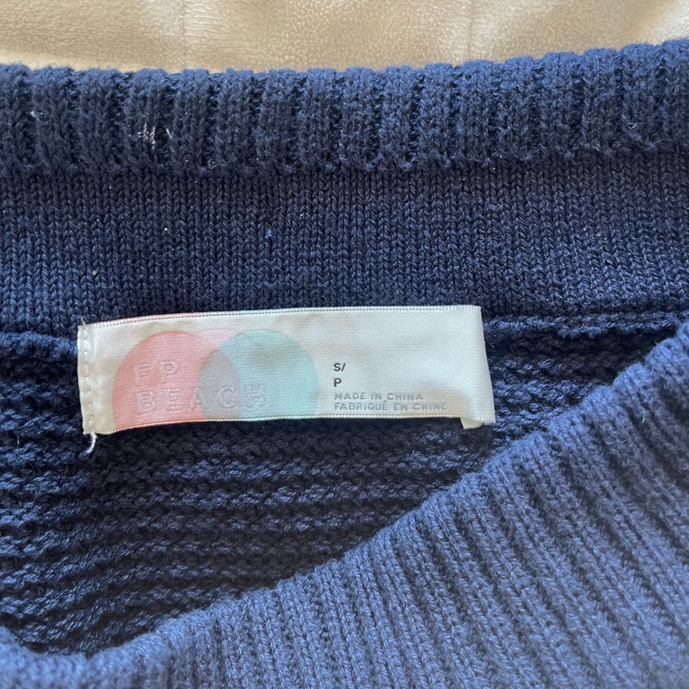 Free People Hailee Sweater Skirt Set (navy) - Picture 6 of 7